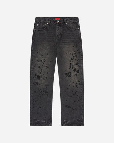 Chain Splatter Jeans Blackout