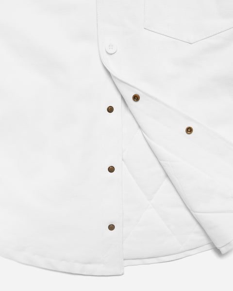 White Collar Work Jacket White