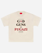 God, Guns & Fugazi Tee Sand
