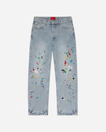 Chain Splatter Jeans Light Washed