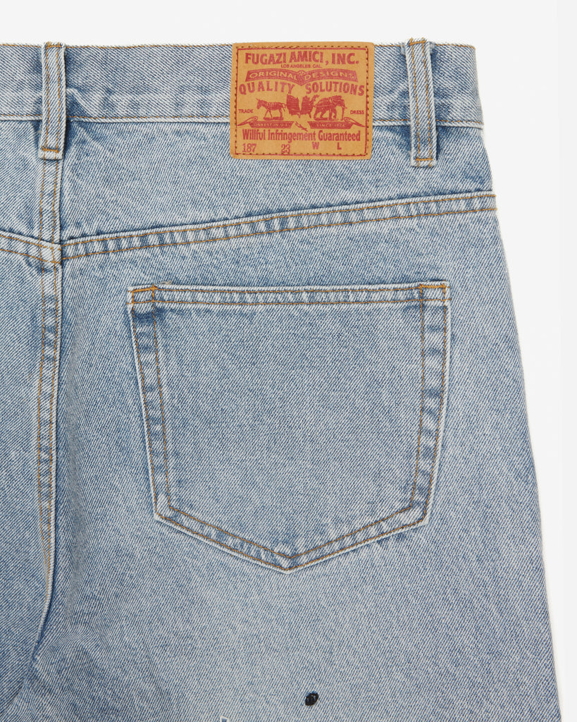 Chain Splatter Jeans Light Washed – FUGAZI®
